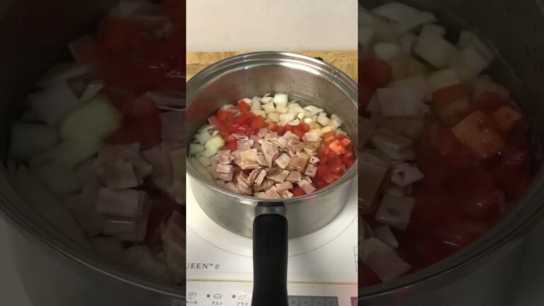 野菜たっぷりミネストローネ #クイーンクック #時短料理 #簡単料理