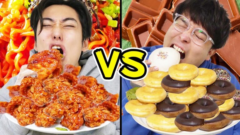 24時間いきなり激辛vs激甘の食べ物を出される生活！どっちが食べ続けられるか！？