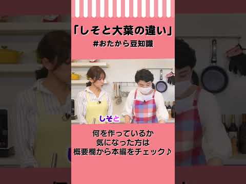 【意外と知らない】しそと大葉の違い！ #Shorts #おたから豆知識