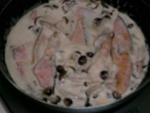 あけみママの簡単レシピ　甘鮭のクリーム煮　（２／２）