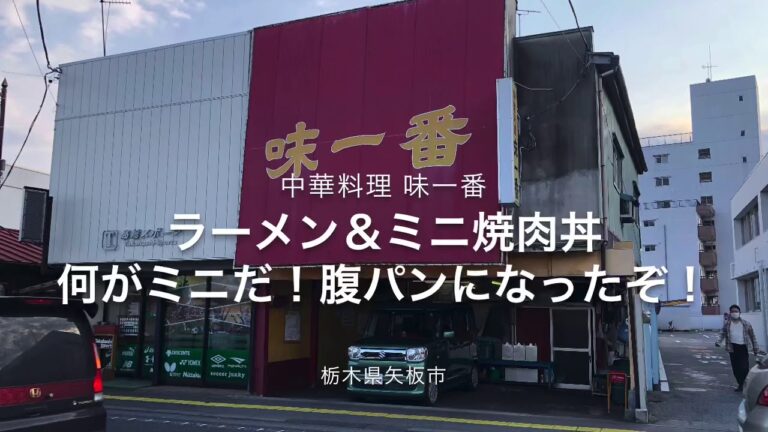 中華料理 味一番（栃木県矢板市）ラーメン＆ミニ焼肉丼！いやwミニじゃないだろww