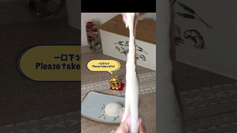 【グルテンフリー】どこまでものび～る！レンジで簡単米粉大福！ Japanese Style Red Bean Mochi #shrots