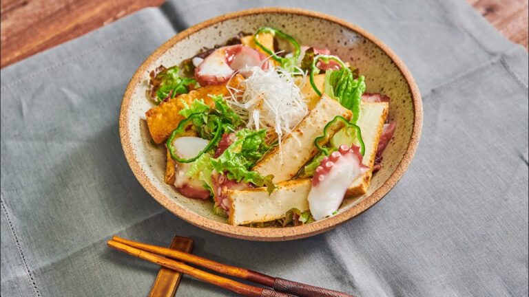 たこと厚揚げのチョレギサラダ