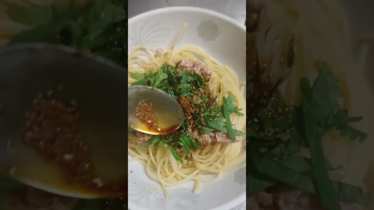 イクラとツナのパスタ作ったら美味すぎた#shorts