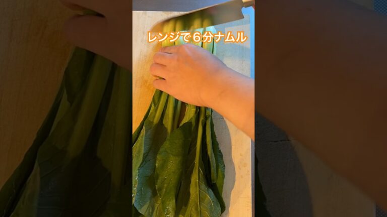 レンジで時短　超絶簡単ナムルレシピ