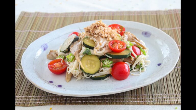 ☆揖保乃糸☆夏野菜ときのこのそうめんサラダ