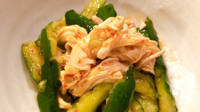 ささみとキュウリの簡単中華和え