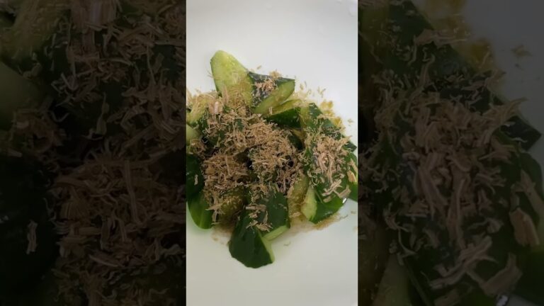 白だしとろろ昆布かけ胡瓜🥒#shorts