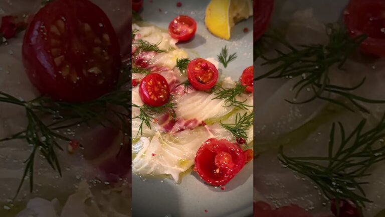 昆布締めした桜鯛のカルパッチョ❣️