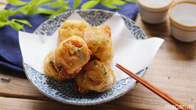 むっちりサクうま！ ちくわの 梅 ごま 天ぷら のレシピ 作り方