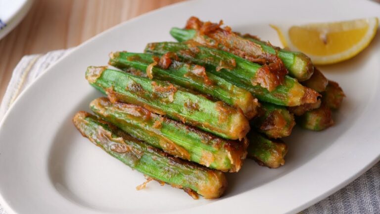 【誰かと食べたくなるおかず】「まるめし」めんつゆ浸しのジューシーオクラの米粉焼き | Men-tsuyu Okra: A Delicious Pan-fried Japanese Home Dish