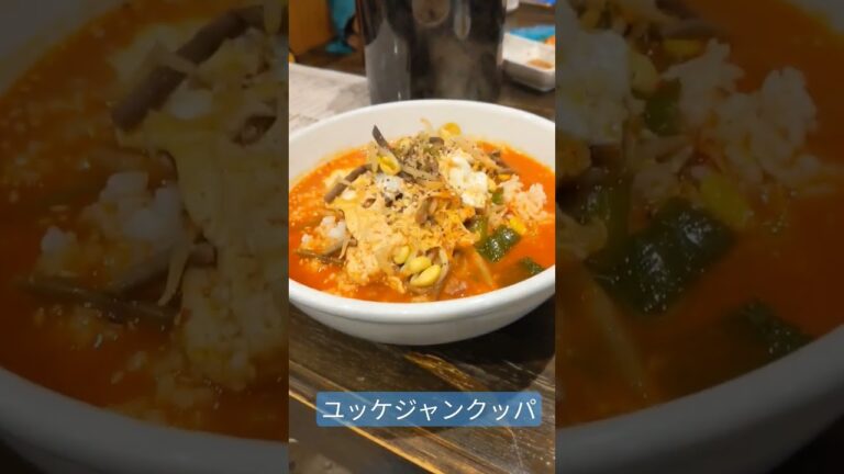 🇰🇷焼肉の〆 ユッケジャンクッパ #焼肉 #ユッケジャン #クッパ