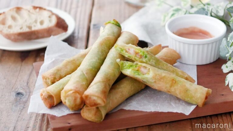 【エビとアボカドのスティック春巻き】アレンジ春巻き！おつまみにぴったり♪｜macaroni（マカロニ）