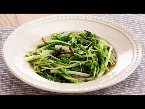 水菜の塩こんぶ炒め