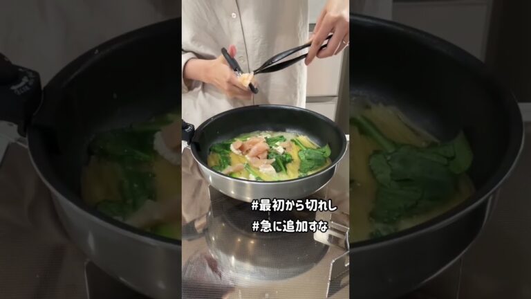 ささみと梅の塩バターパスタ❤️#時短レシピ#お料理動画 #ズボラ飯