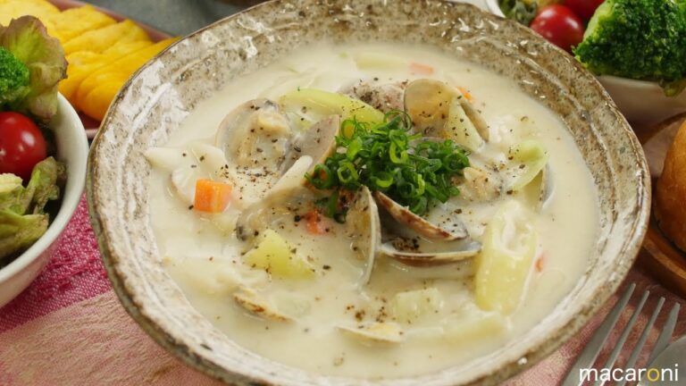レンジで 簡単！コクうま 味噌 クラムチャウダー のレシピ 作り方