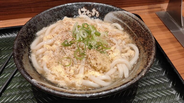 はなまるうどんの生姜玉子あんかけうどん