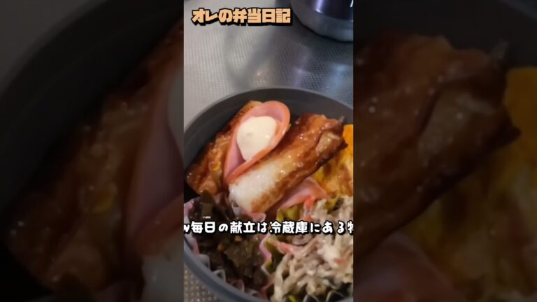 [オレの弁当日記]冷蔵庫にあった ちくわの弁当‼️ですwww #shorts