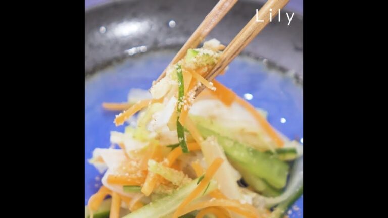 簡単副菜ダイエットレシピ☆色々野菜のシャキシャキサラダ
