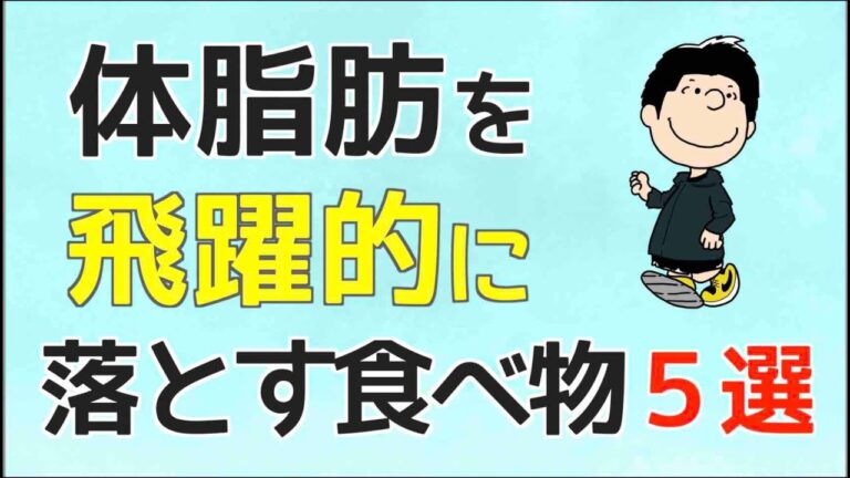 体脂肪が飛躍的に落ちる食べ物TOP５！たった１週間で体脂肪は落ちる！
