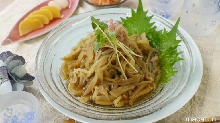 ナイスのどごしっ！ 素麺 みたいなツルツル食感 なす そうめん のレシピ 作り方
