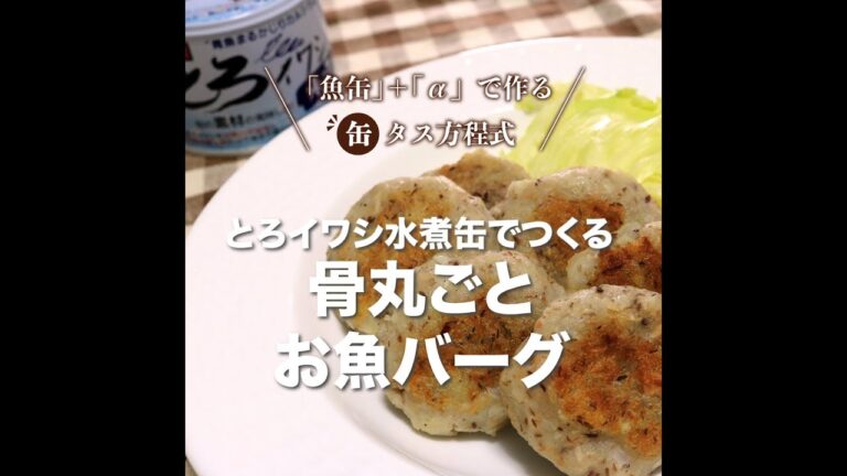 【とろイワシ水煮】離乳食にも最適！お魚ハンバーグ