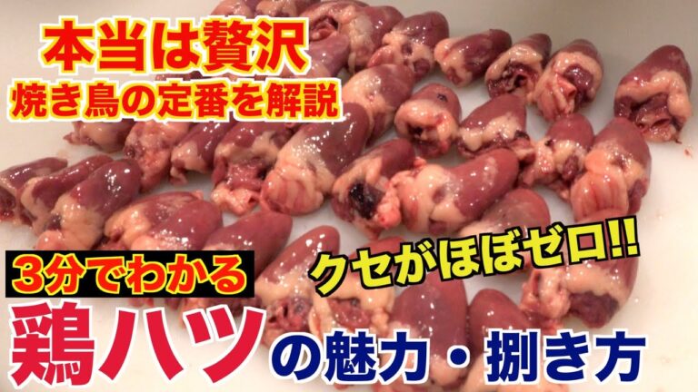 【焼き鳥】プロが教える鶏ハツの魅力と捌き方