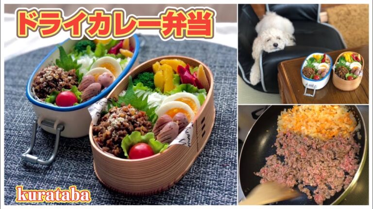 《お弁当作り》ドライカレー弁当～bento making