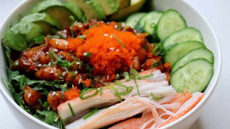 Spicy Salmon Poke Bowl - no mayo