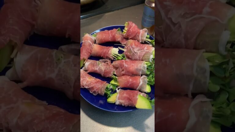 貝割れ大根とクリームチーズの生ハム巻き#shorts