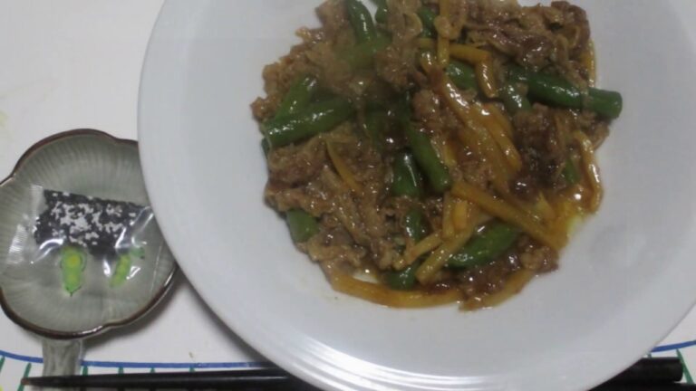 タケノコと牛肉の旨煮：全編