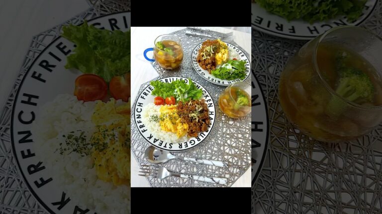 何回もリピ🫠🩷インスタの@chouchou.kitchenさんのレシピを参考に、進化系カフェ飯とろたまバーグライス🥰🍴#おうちごはん #同棲ごはん #晩御飯 #夜ご飯作り #カフェごはん