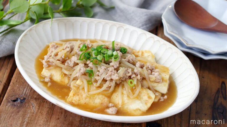 【もやしのあんかけ豆腐ステーキ】節約食材で絶品おかず！豆腐ともやしでボリューム満点♪｜macaroni（マカロニ）