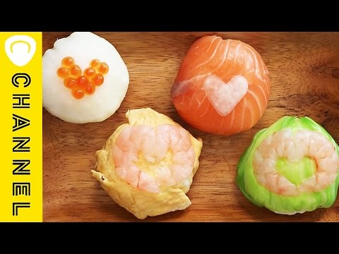 ハートかわいい彩手まり寿司 | Kawaii sushi ball