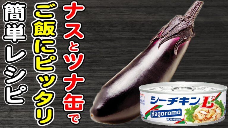 【なすの簡単レシピ】ナスとツナ缶のマヨ醤油炒め/なすレシピ/ツナ缶レシピ/作り置きおかず/ご飯が止まらないおかず
