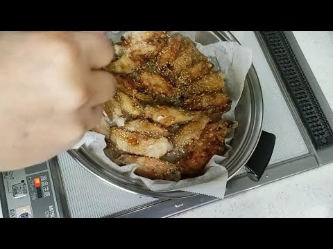 【今日の晩ごはん】甘辛チキンスティック　手羽中の甘辛煮