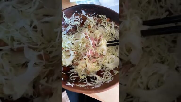 キャベツ 納豆 シーチキン うま塩ドレッシング #今日のテレワーク飯