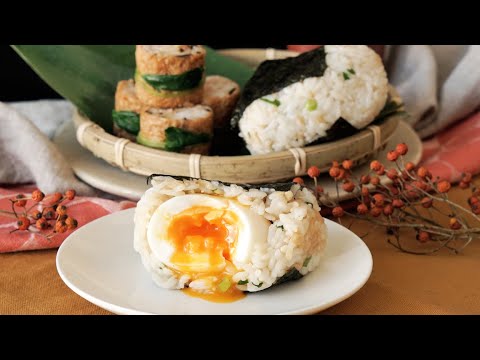 【どっちが食べたい？】きつねロールとたぬきにぎり