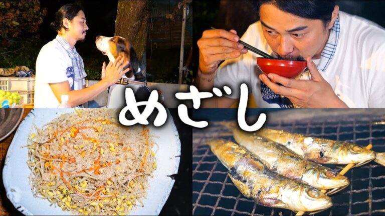 #67 めざし・ほっけ焼き・もやし炒め・ナスとみょうがの味噌汁 ／ 猪の丸焼き作戦会議・青狼會の由来