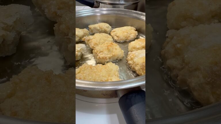 おうちで美味しい鶏むねチキンナゲット🌸🍗何つけて食べる？超ジューシー#ふわふわ豆腐ナゲット