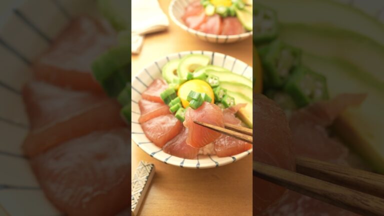 ぺろっとあっと言う間になくなった『まぐろアボカド丼』