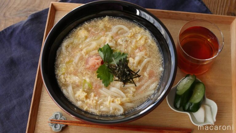 【すぐ麺】明太玉子あんかけうどん