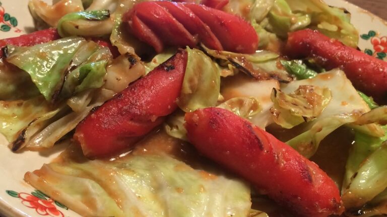 「キャベツ味噌炒め」作り方