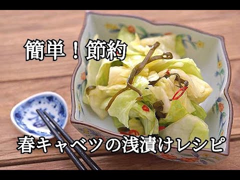 【作り置き・春キャベツレシピ】手作りならではの美味しさ！！節約にもなる春キャベツの簡単浅漬けの作り方