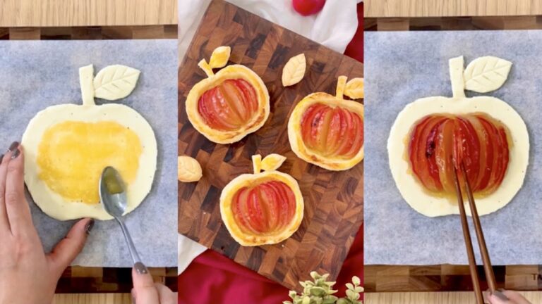 【丸ごとりんご🍎】ミニアップルパイ #Shorts