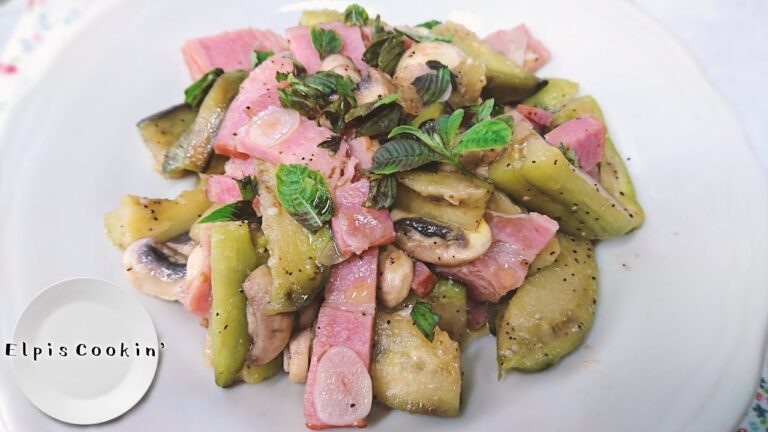 マッシュルームとベーコン・ナスのにんにく炒め【料理】