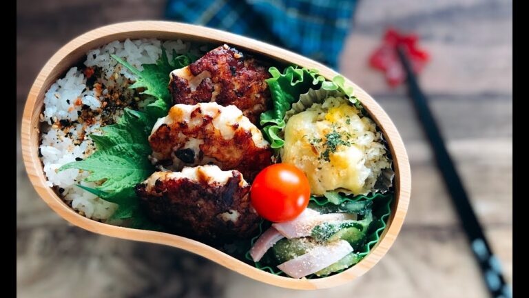 【お弁当 とりつくね弁当】 lunchbox chicken bento