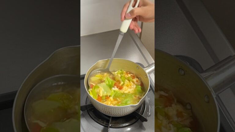 ふわふわタマゴとトマトスープ #かんたんレシピ #うちのごはん #スープ#トマト#Aodai