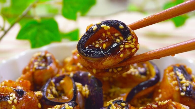 お手軽簡単！豚となすのレンジ蒸し