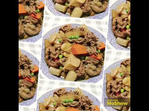 牛肉とこんにゃくの煮物